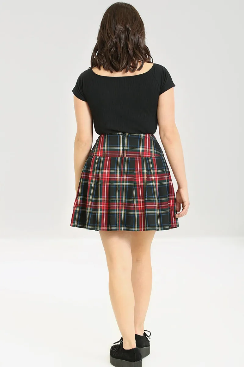 Hell Bunny Skirts|Skirts>Heather Mini Skirt Black