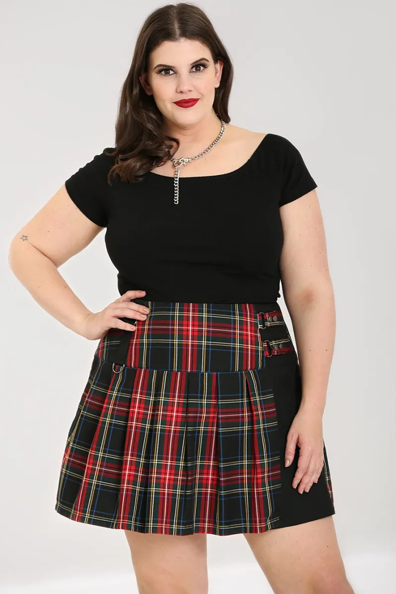 Hell Bunny Skirts|Skirts>Heather Mini Skirt Black