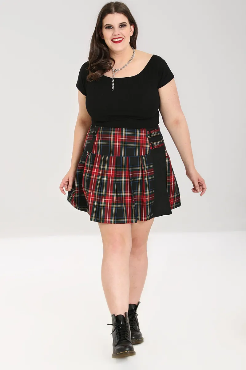 Hell Bunny Skirts|Skirts>Heather Mini Skirt Black