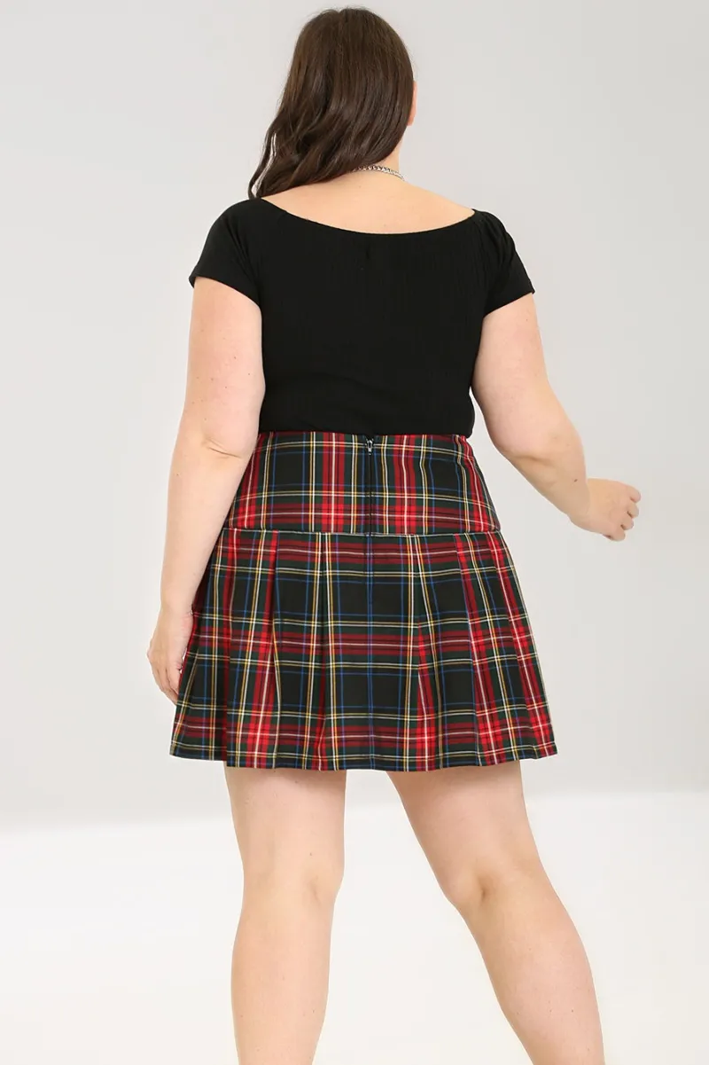 Hell Bunny Skirts|Skirts>Heather Mini Skirt Black
