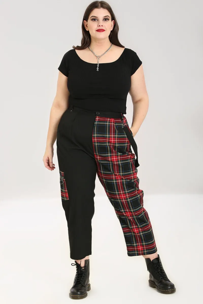 Hell Bunny Trousers & Shorts|Trousers & Shorts>Heather Trousers Black