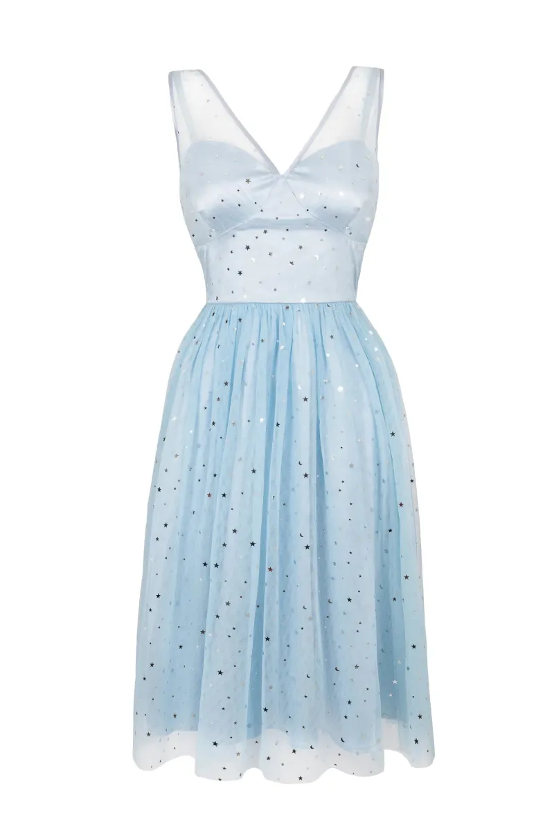 Hell Bunny Dresses|Midi Dresses>Infinity 50's Dress Blue