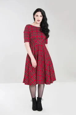 Hell Bunny Dresses|Dresses With Pockets>Irvine 50's Dress Red