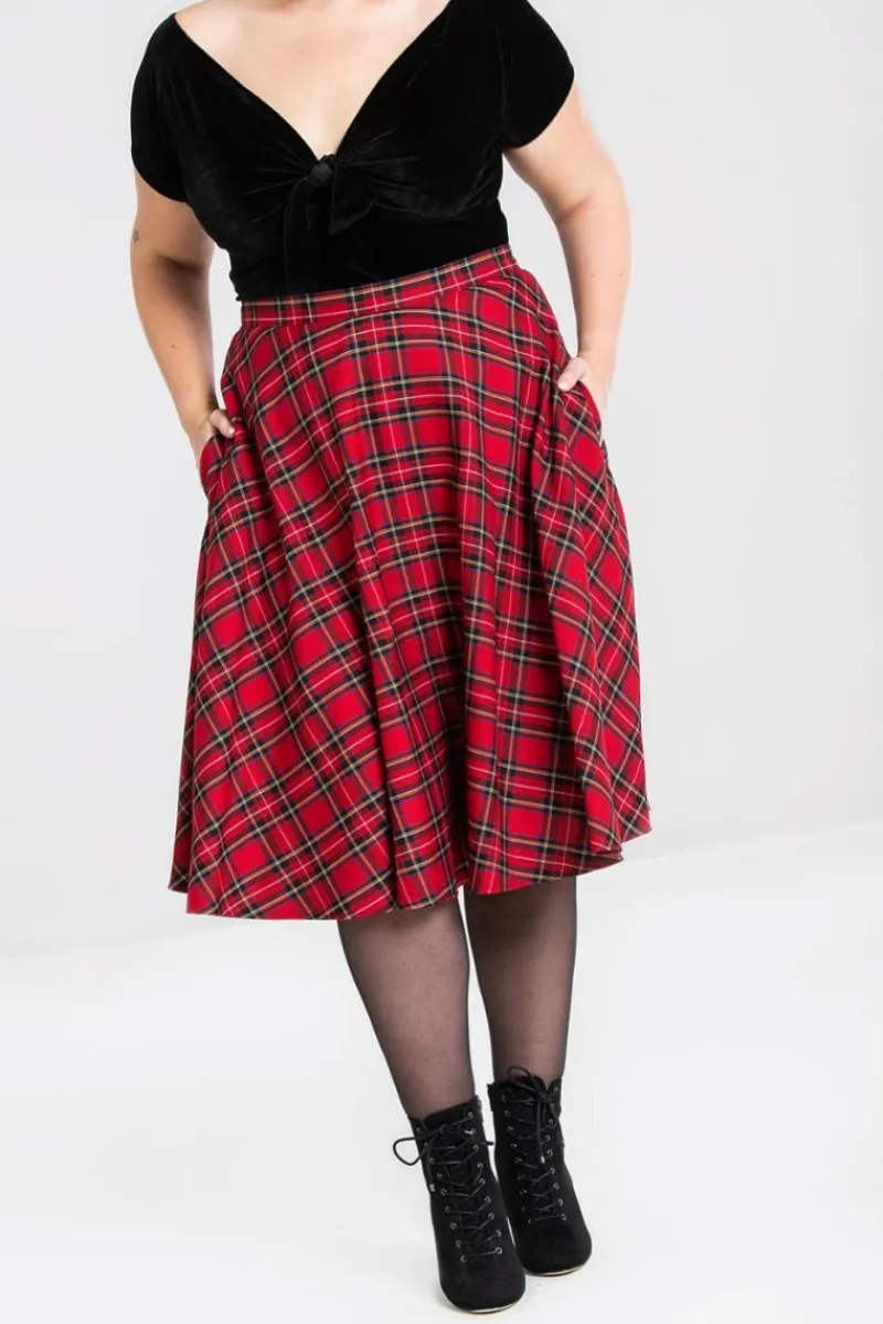 Hell Bunny Skirts|Skirts>Irvine 50's Skirt Red