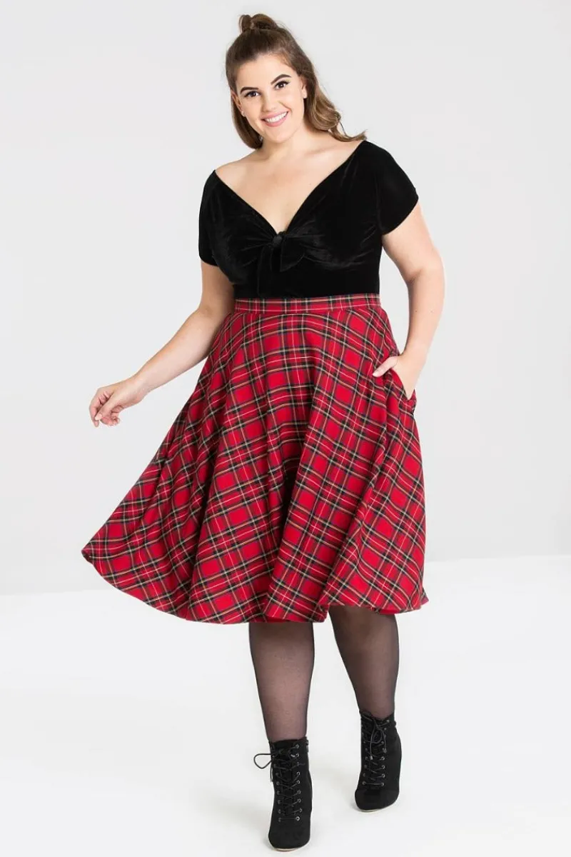 Hell Bunny Skirts|Skirts>Irvine 50's Skirt Red