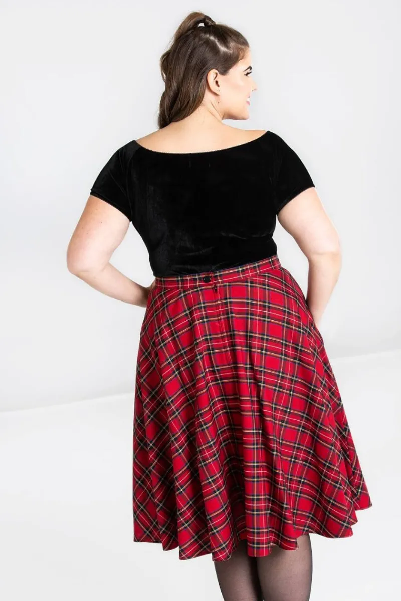 Hell Bunny Skirts|Skirts>Irvine 50's Skirt Red