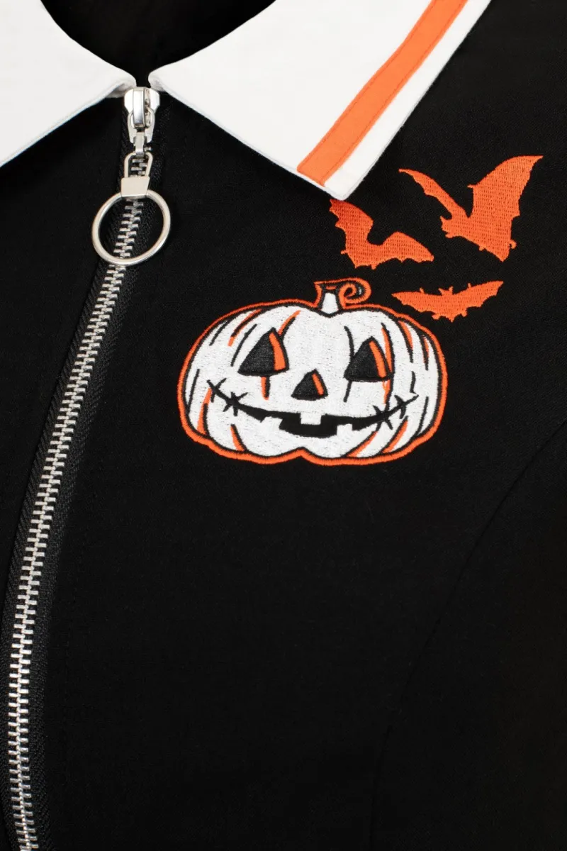 Hell Bunny Dresses|Mini Dresses>Jack-O-Lantern Dress Black