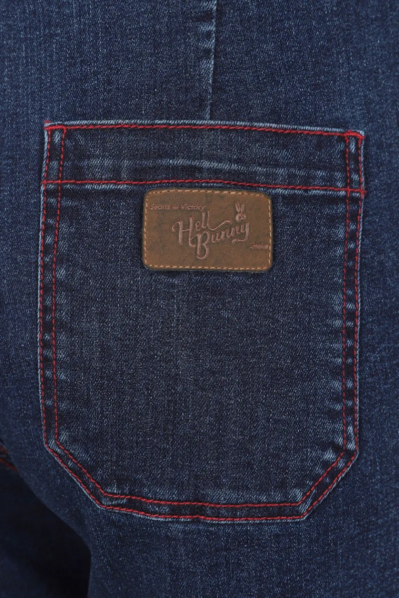 Hell Bunny Trousers & Shorts|Trousers & Shorts>Jaclyn Jeans Blue