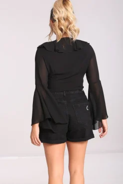 Hell Bunny Tops|Blouses>Jamie Blouse Black