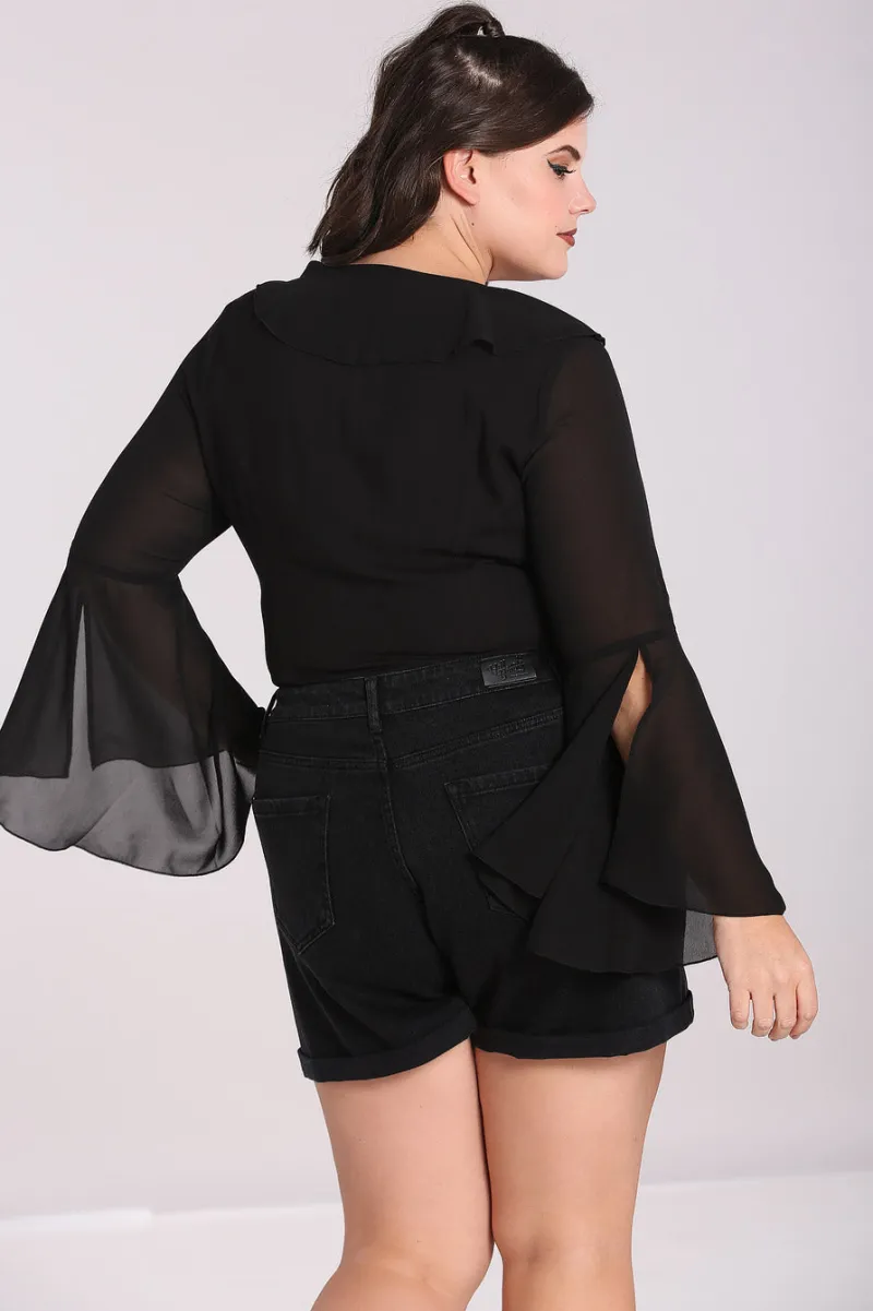 Hell Bunny Tops|Blouses>Jamie Blouse Black