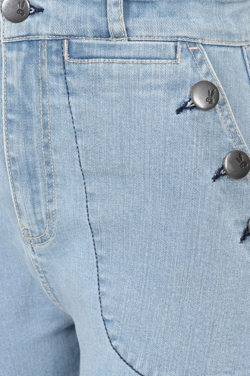 Hell Bunny Trousers & Shorts|Trousers & Shorts>Jill Jeans Blue