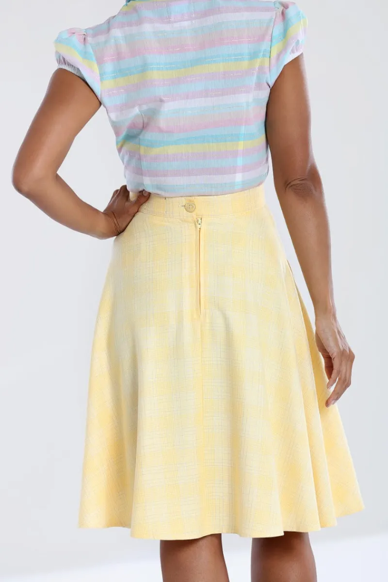 Hell Bunny Skirts|Skirts>Joy Mid Skirt Yellow