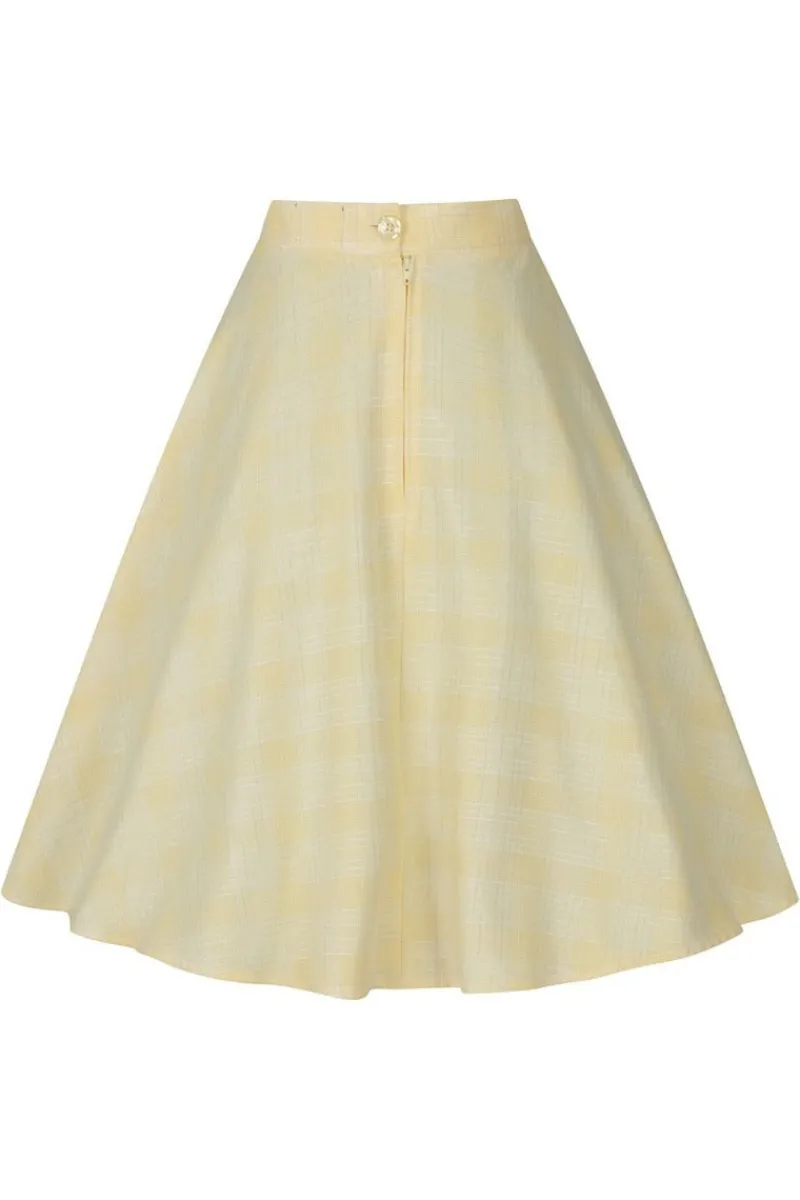 Hell Bunny Skirts|Skirts>Joy Mid Skirt Yellow
