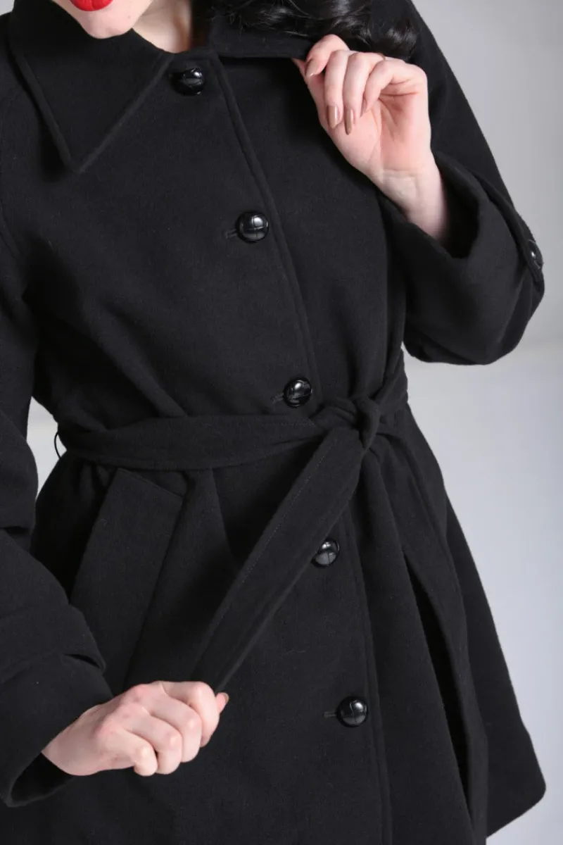 Hell Bunny Coats & Jackets>Juliette Coat Black