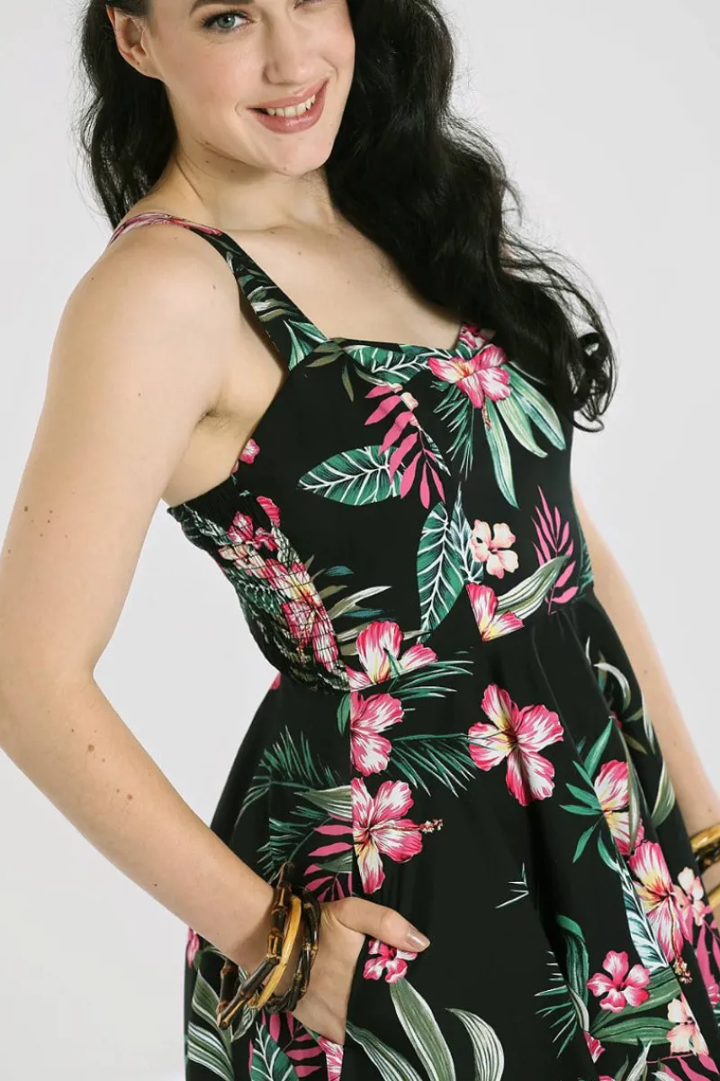 Hell Bunny Dresses|50S Dresses>Kalani 50's Dress Black