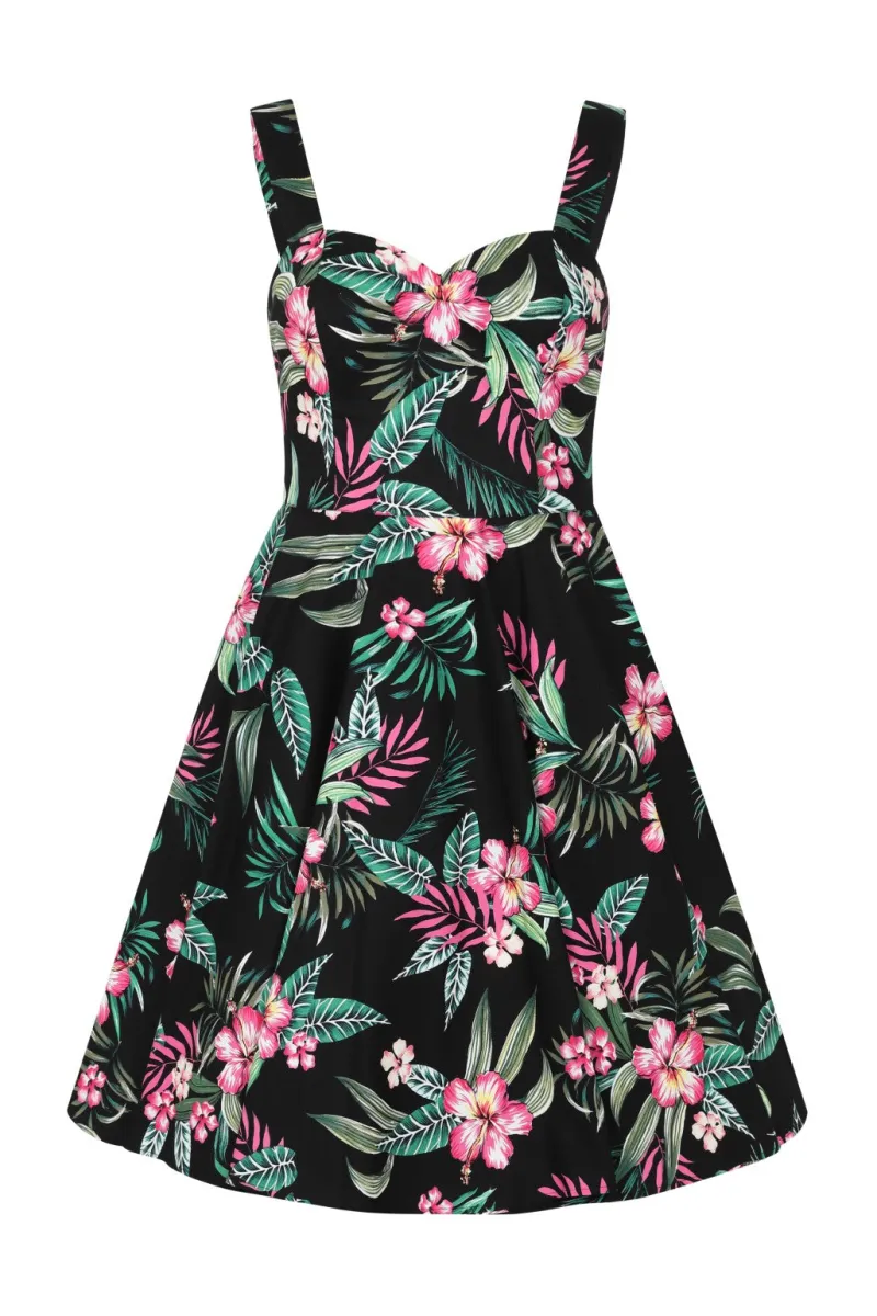 Hell Bunny Dresses|50S Dresses>Kalani 50's Dress Black
