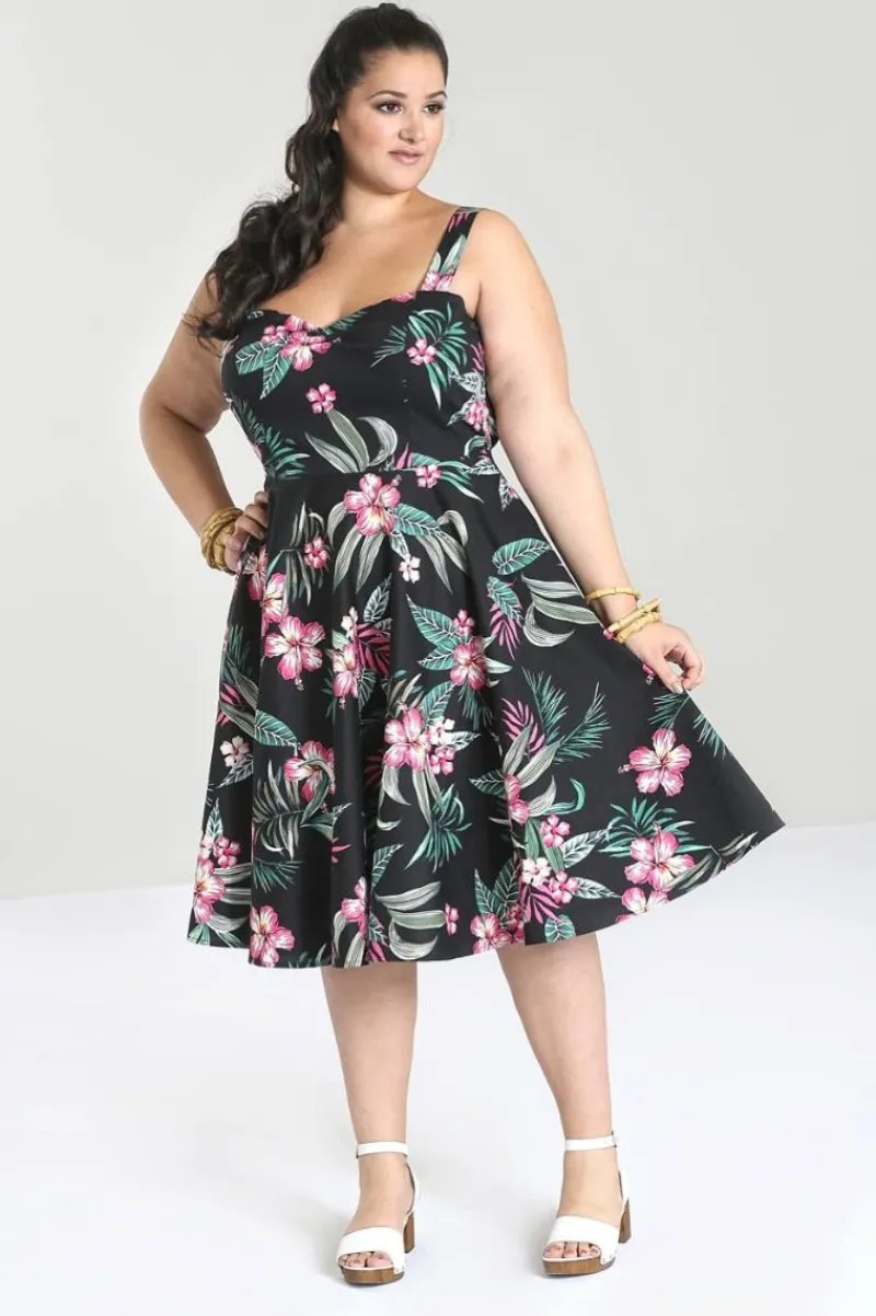 Hell Bunny Dresses|50S Dresses>Kalani 50's Dress Black