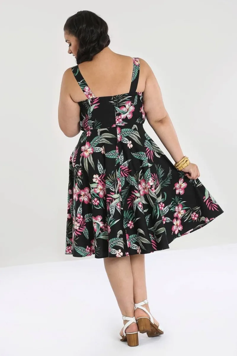 Hell Bunny Dresses|50S Dresses>Kalani 50's Dress Black