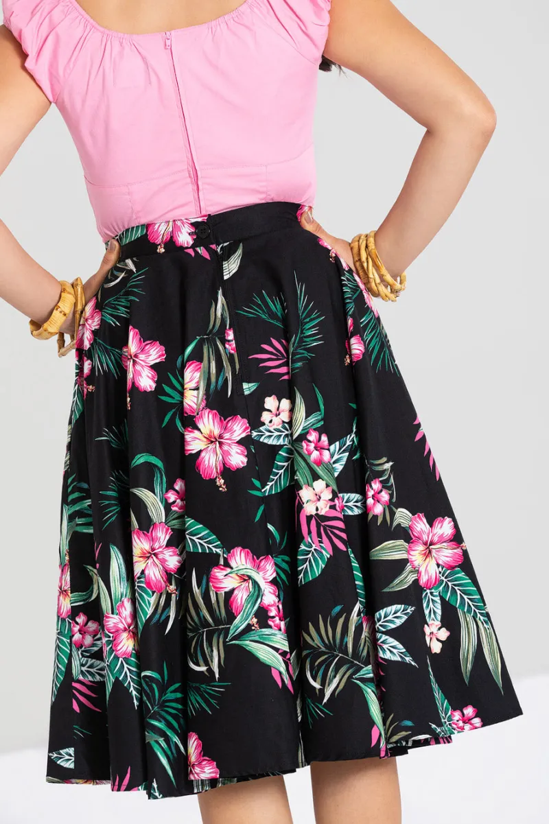 Hell Bunny Skirts|Skirts>Kalani 50's Skirt Black