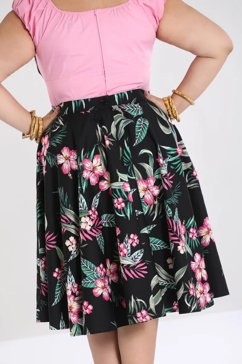 Hell Bunny Skirts|Skirts>Kalani 50's Skirt Black