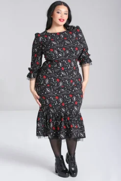 Hell Bunny Dresses|Dresses>Lilith Maxi Dress Black