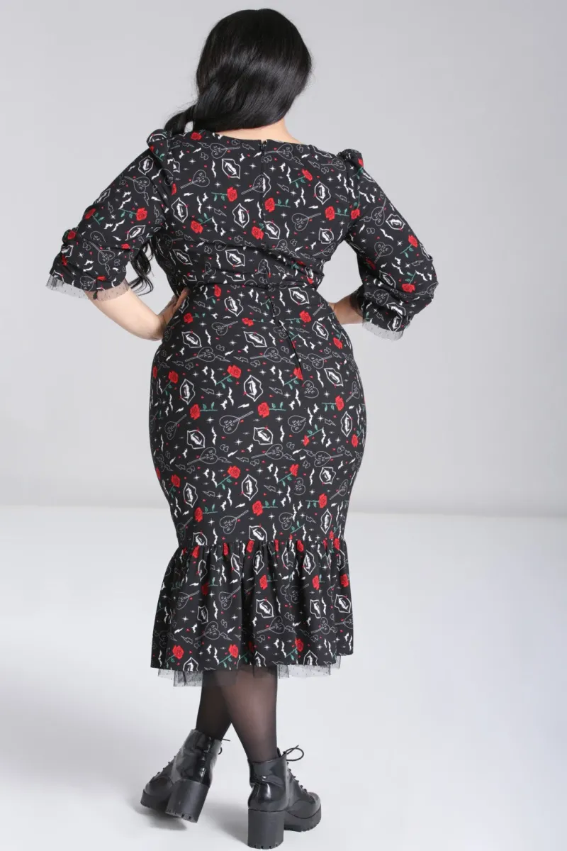 Hell Bunny Dresses|Dresses>Lilith Maxi Dress Black