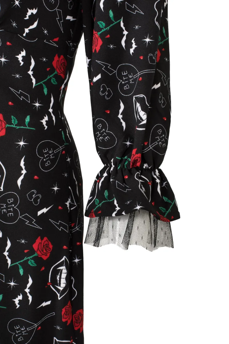 Hell Bunny Dresses|Dresses>Lilith Maxi Dress Black