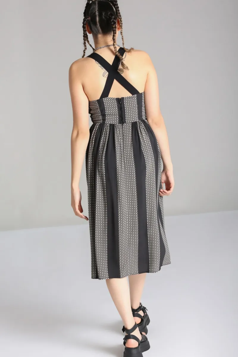 Hell Bunny Dresses>Lita Dress Black/Grey