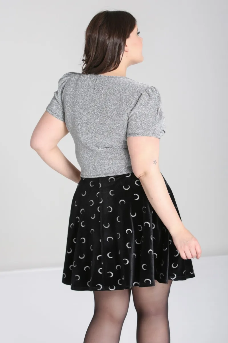 Hell Bunny Tops|Tops>Loco-Motion Top Silver