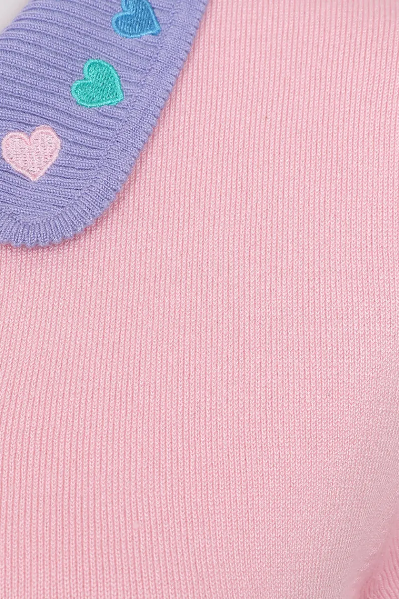 Hell Bunny Tops|Knitwear>Lollie Top Pink