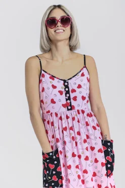 Hell Bunny Dresses|Dresses>Lollies Maxi Dress Pink