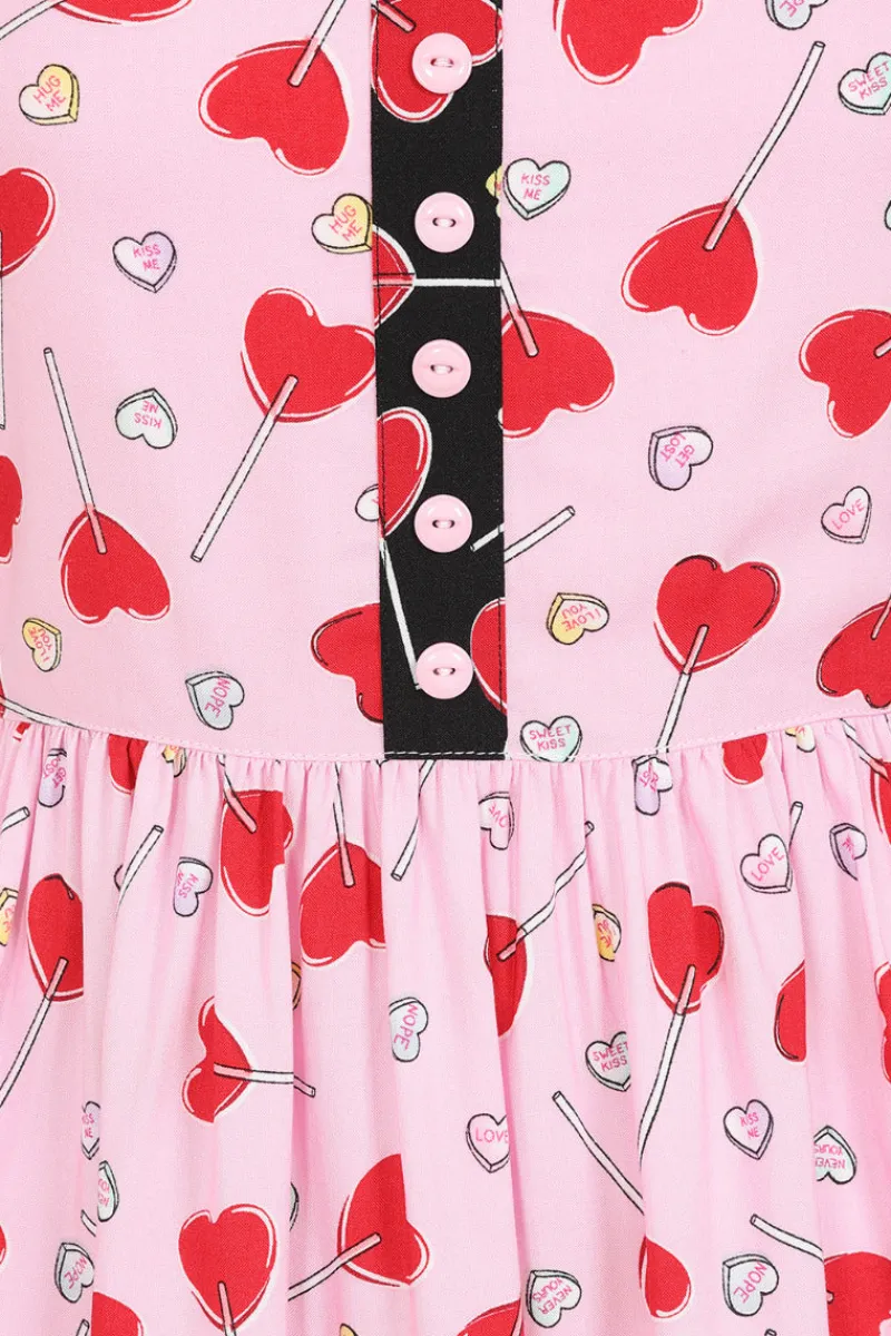 Hell Bunny Dresses|Dresses>Lollies Maxi Dress Pink