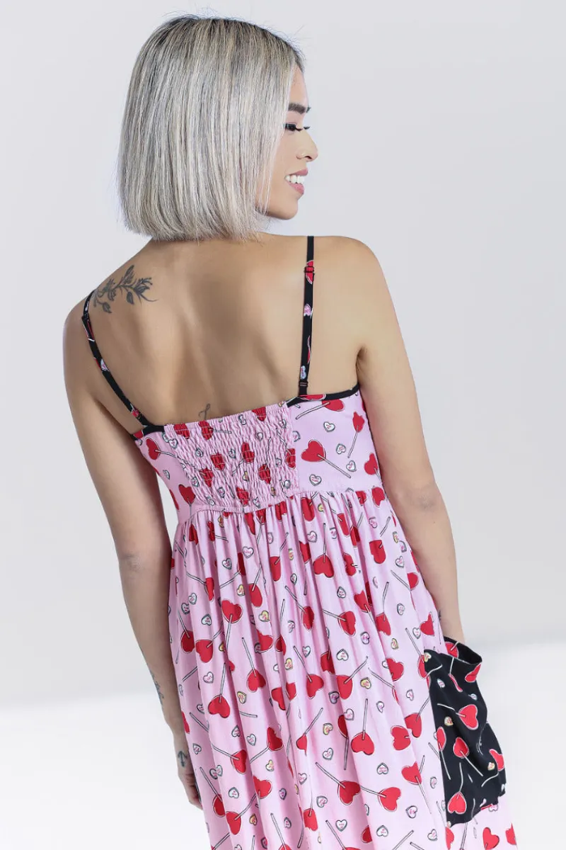 Hell Bunny Dresses|Dresses>Lollies Maxi Dress Pink