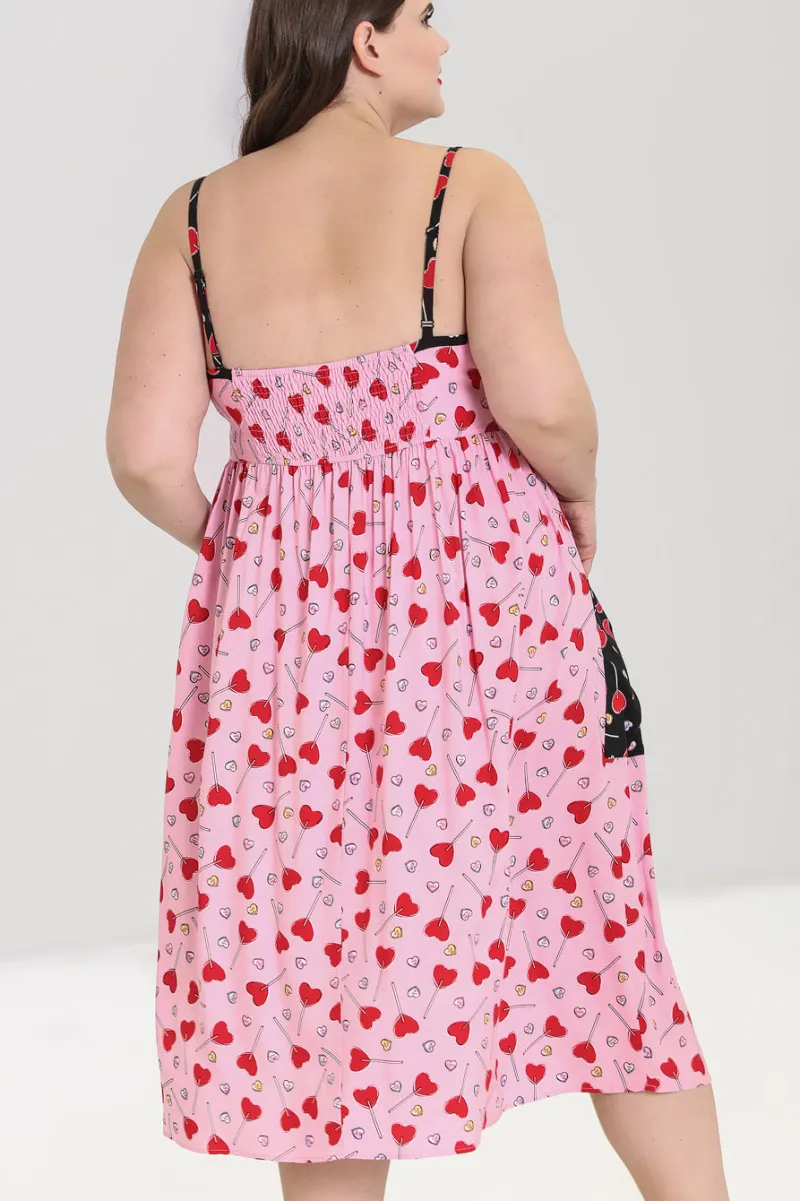 Hell Bunny Dresses|Dresses>Lollies Maxi Dress Pink