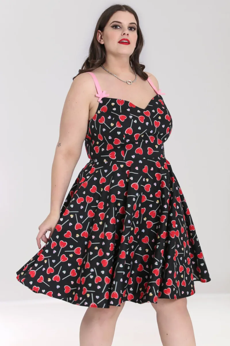 Hell Bunny Dresses|Dresses>Lollies Mid Dress Black