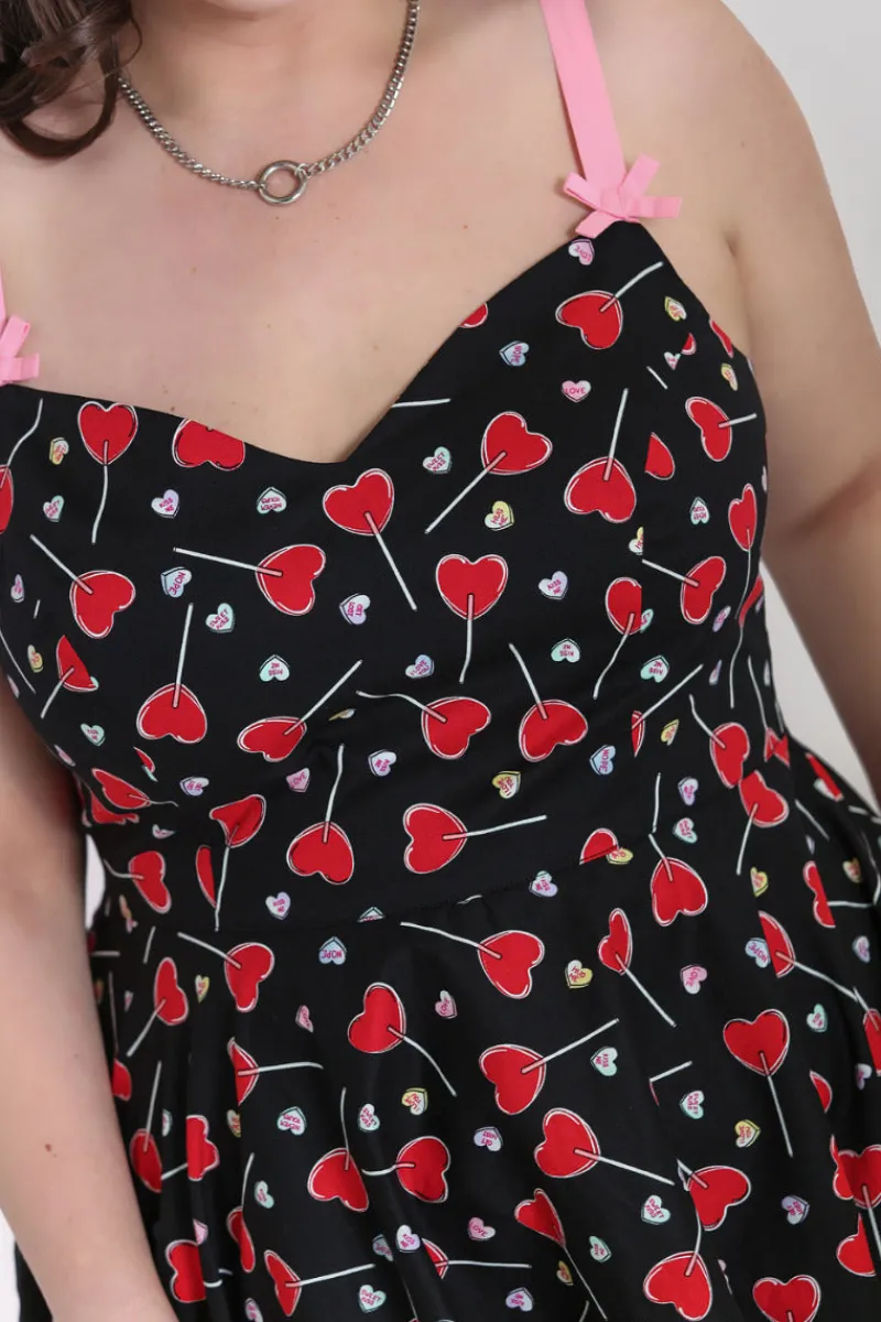 Hell Bunny Dresses|Dresses>Lollies Mid Dress Black