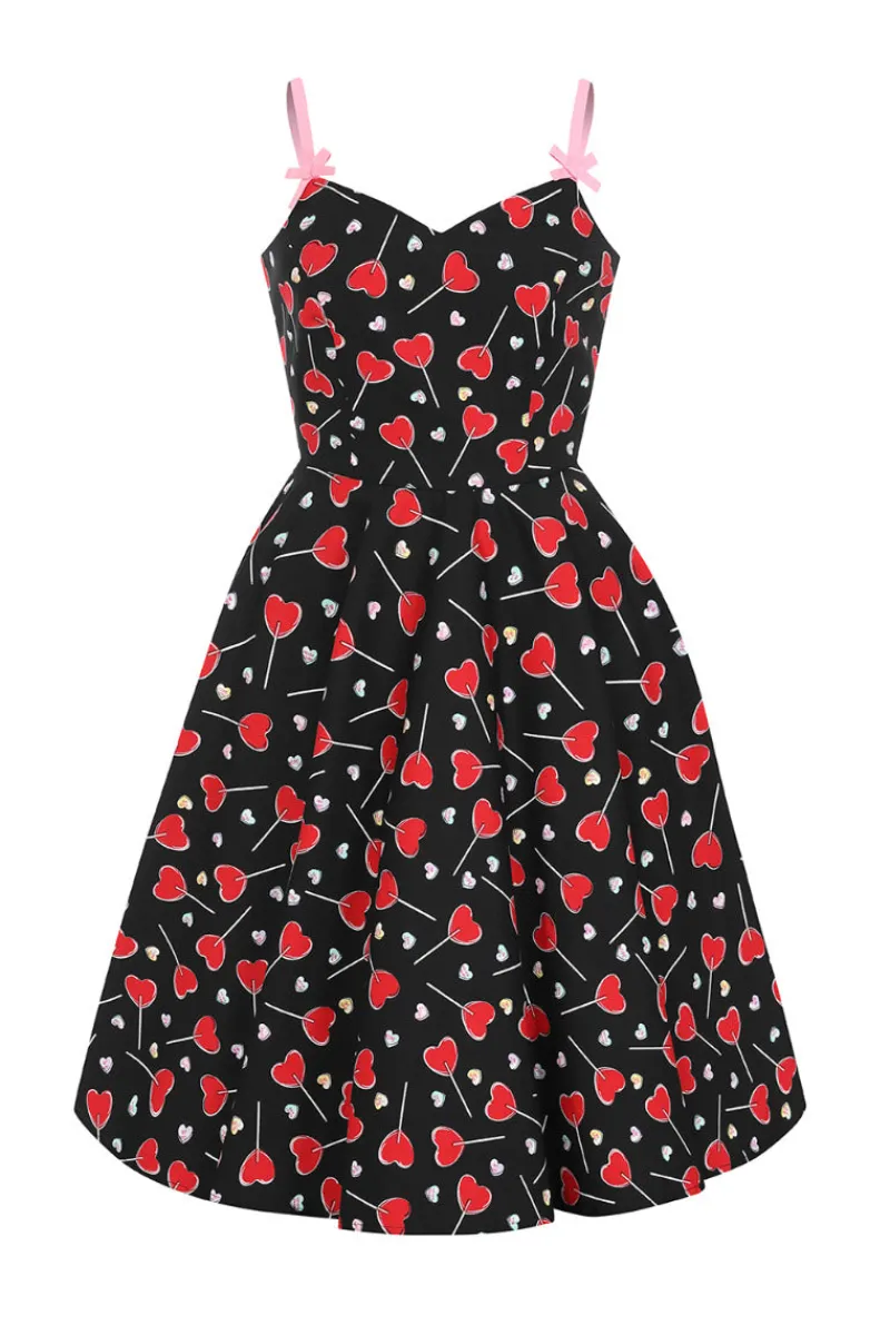 Hell Bunny Dresses|Dresses>Lollies Mid Dress Black