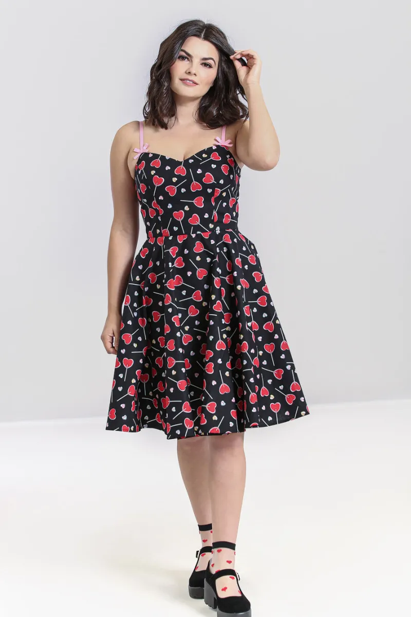 Hell Bunny Dresses|Dresses>Lollies Mid Dress Black