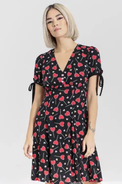 Hell Bunny Dresses|Dresses>Lollies Mini Dress Black