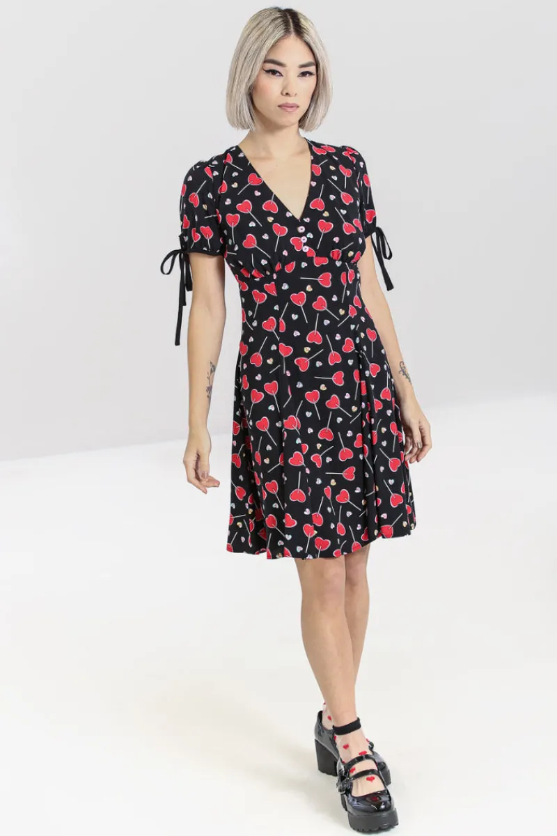 Hell Bunny Dresses|Dresses>Lollies Mini Dress Black