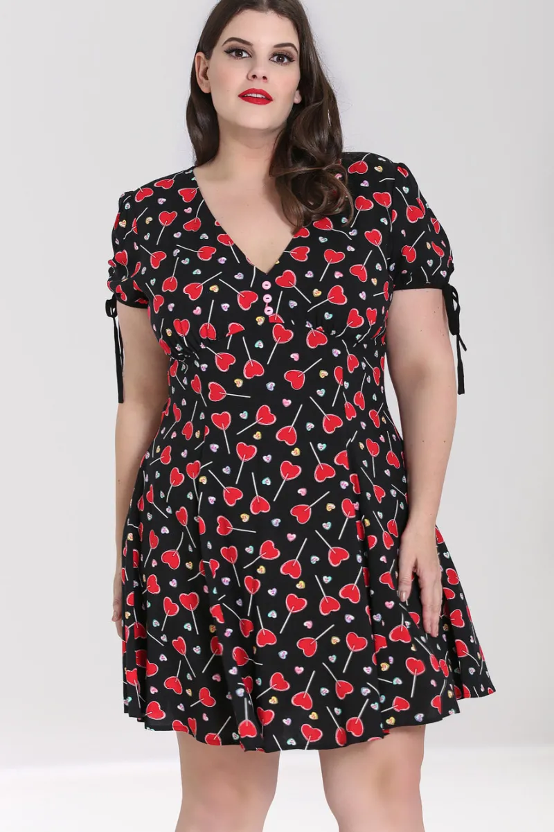 Hell Bunny Dresses|Dresses>Lollies Mini Dress Black
