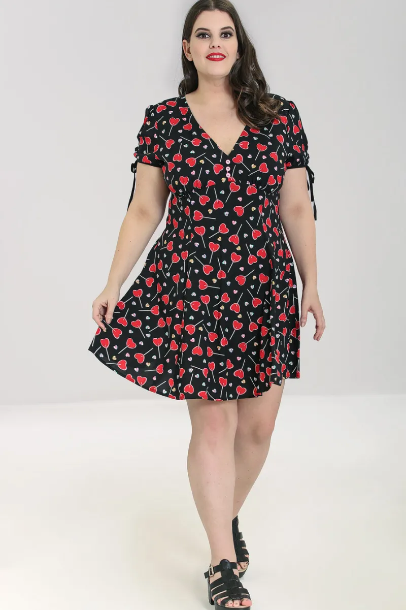 Hell Bunny Dresses|Dresses>Lollies Mini Dress Black