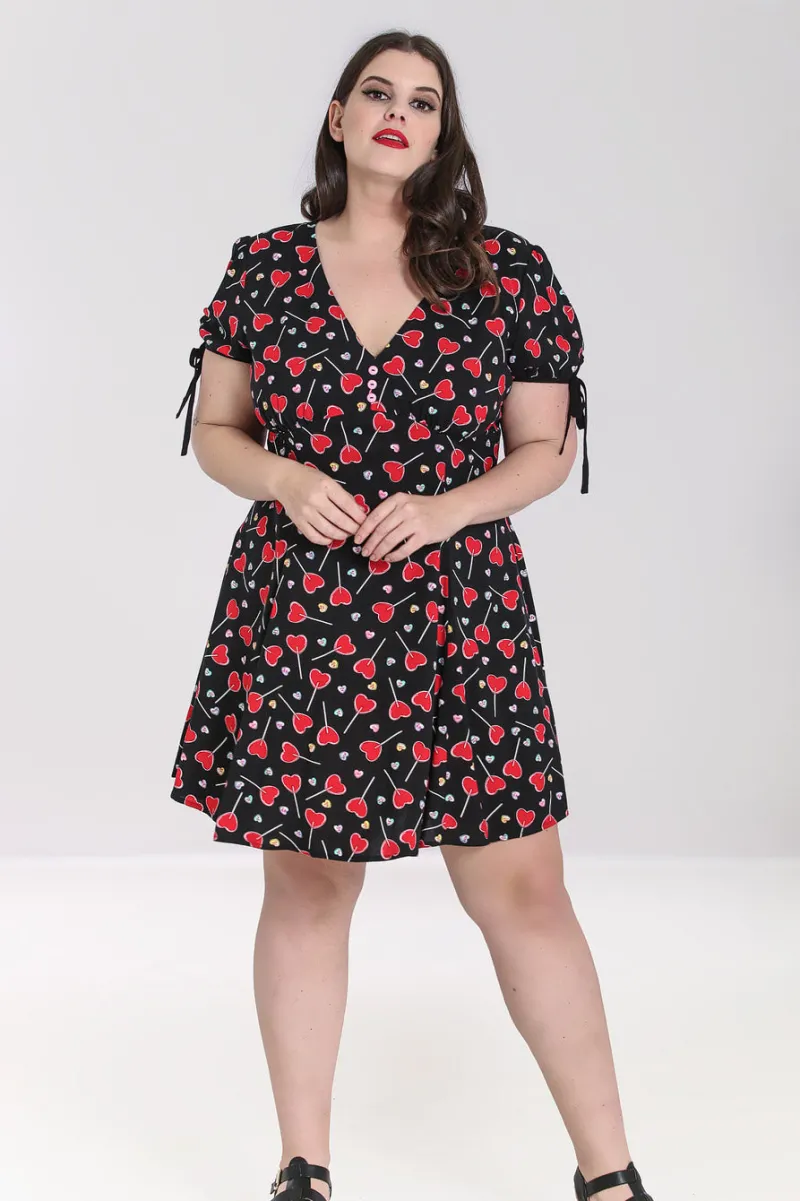 Hell Bunny Dresses|Dresses>Lollies Mini Dress Black