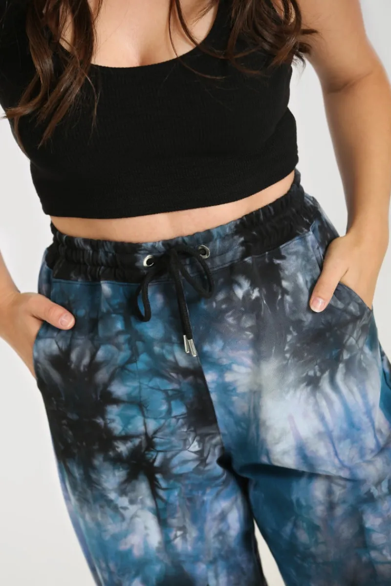 Hell Bunny Trousers & Shorts|Trousers & Shorts>Lost Joggers Navy