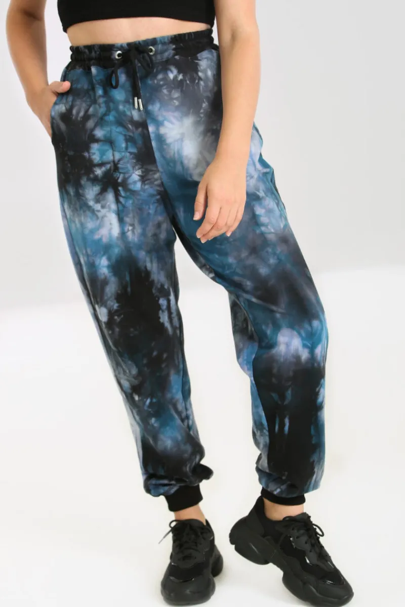 Hell Bunny Trousers & Shorts|Trousers & Shorts>Lost Joggers Navy