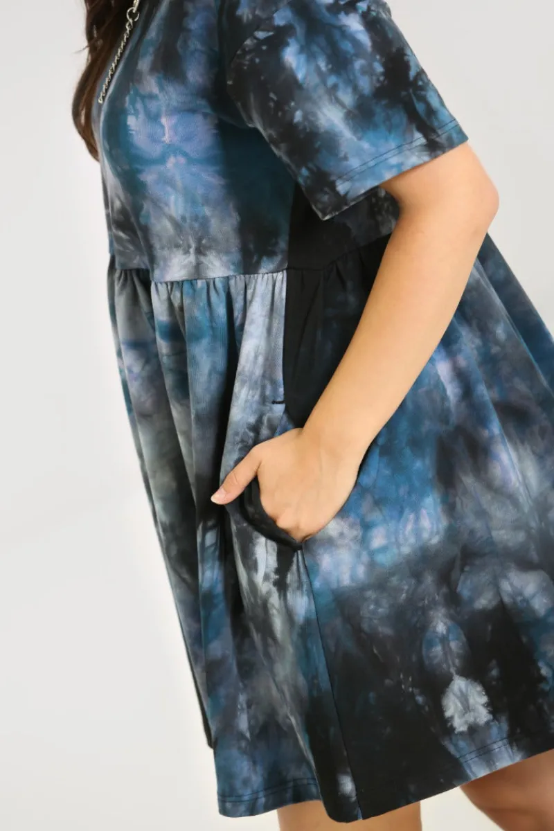 Hell Bunny Dresses|Loungewear>Lost Mini Dress Navy