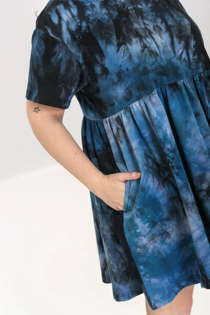 Hell Bunny Dresses|Loungewear>Lost Mini Dress Navy