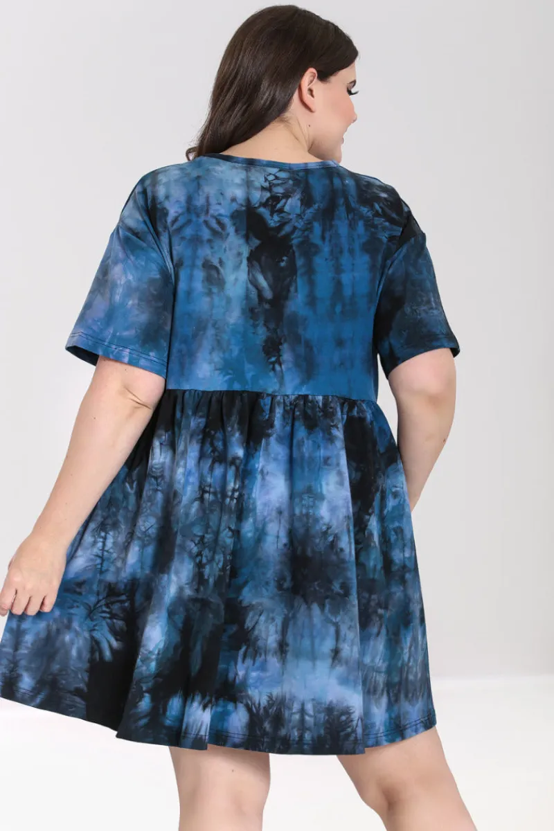 Hell Bunny Dresses|Loungewear>Lost Mini Dress Navy