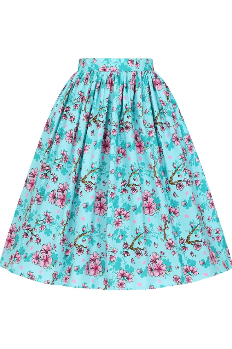 Hell Bunny Skirts|Skirts>Louella Skirt Aqua