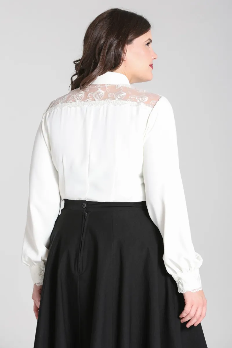 Hell Bunny Tops|Blouses>Lucille Blouse Ivory